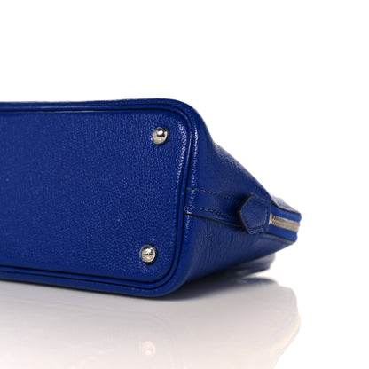 Hermes Chevre Mysore Mini 1923 Bolide Bleu Electrique 9 of 11