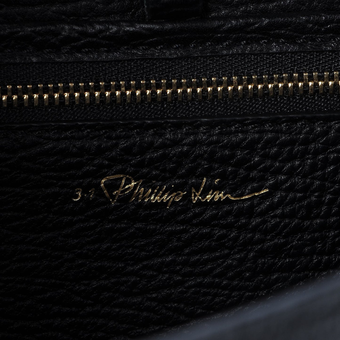 3.1 Textured Calfskin Medium Pashli Satchel Black
