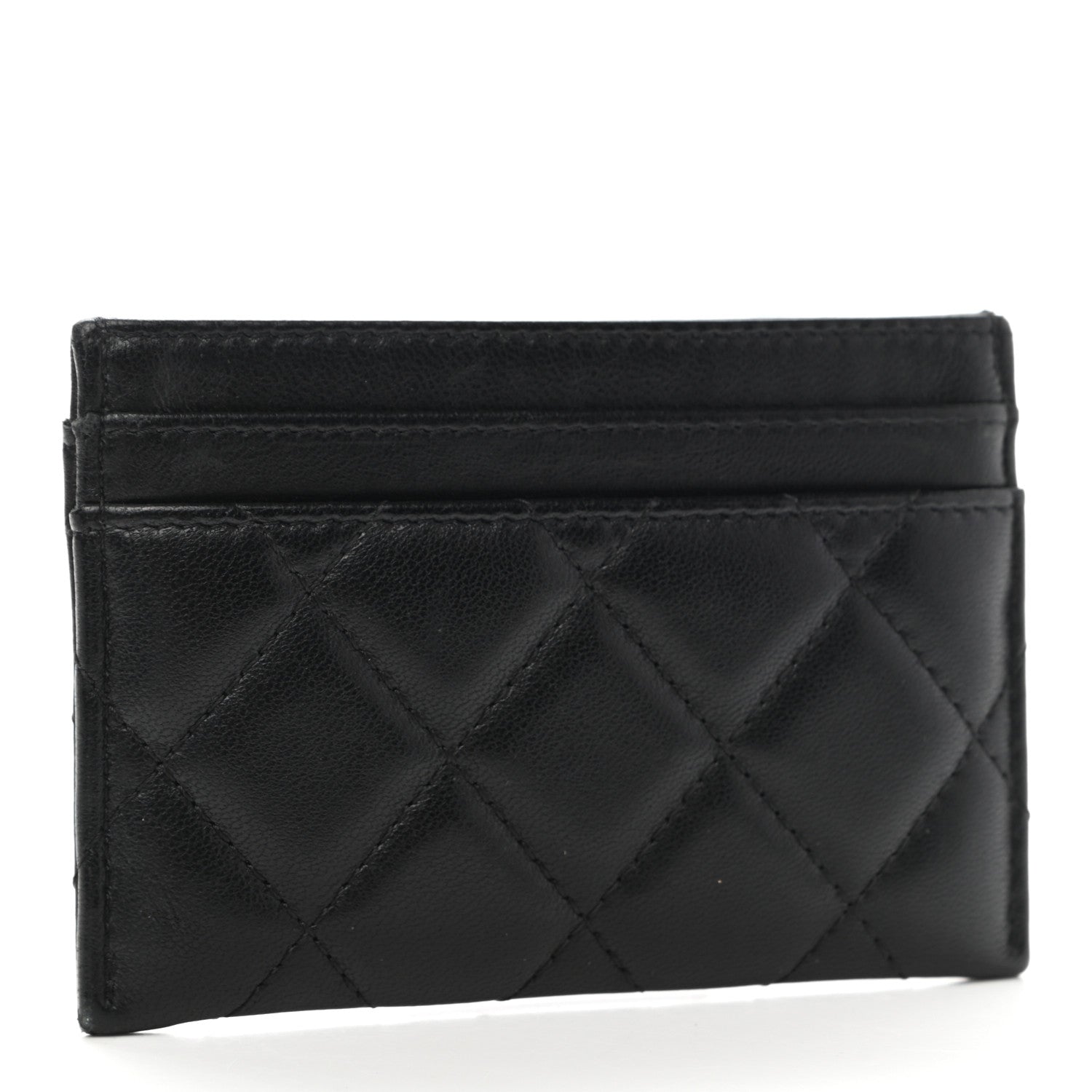 Chanel Lambskin Lucky Charms Card Holder Black 3 of 7