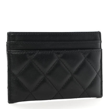 Chanel Lambskin Lucky Charms Card Holder Black 3 of 7