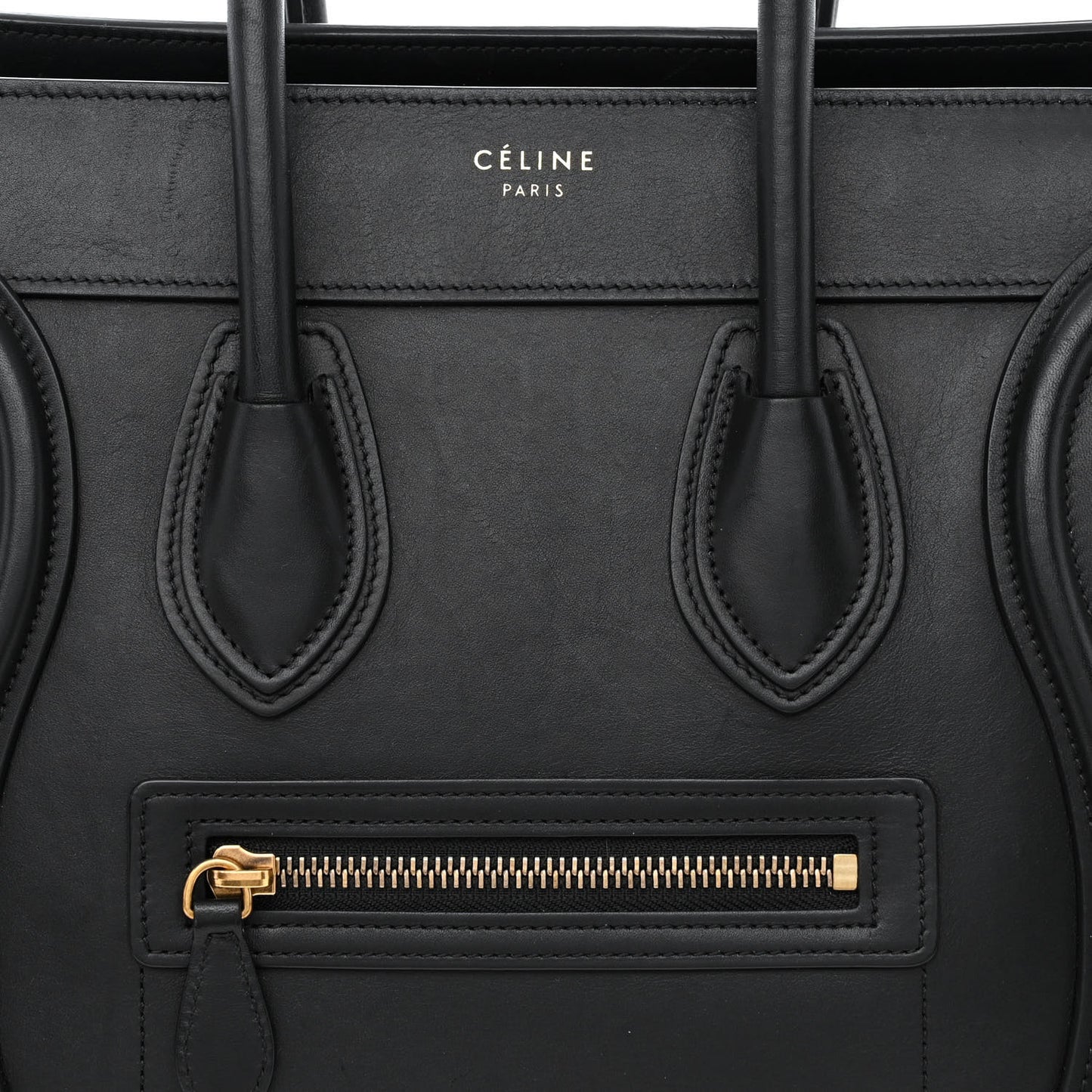 Smooth Calfskin Micro Luggage Black