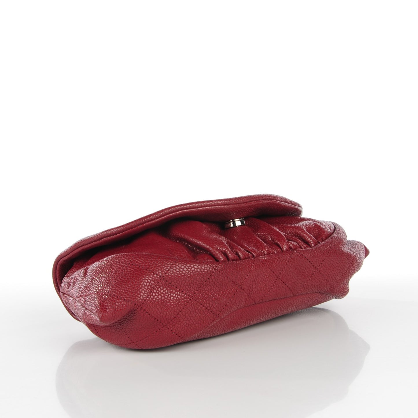 Caviar Half Moon Wallet On Chain WOC Dark Red