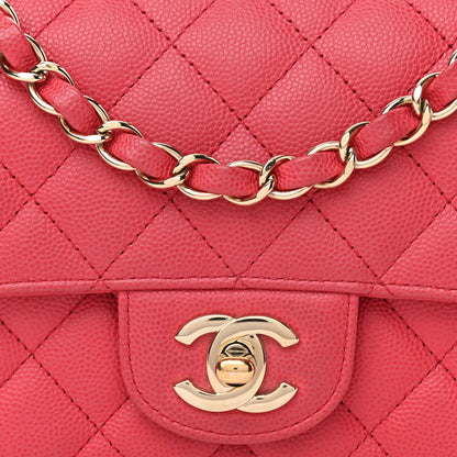Chanel Caviar Quilted Mini Rectangular Flap Coral 7 of 9