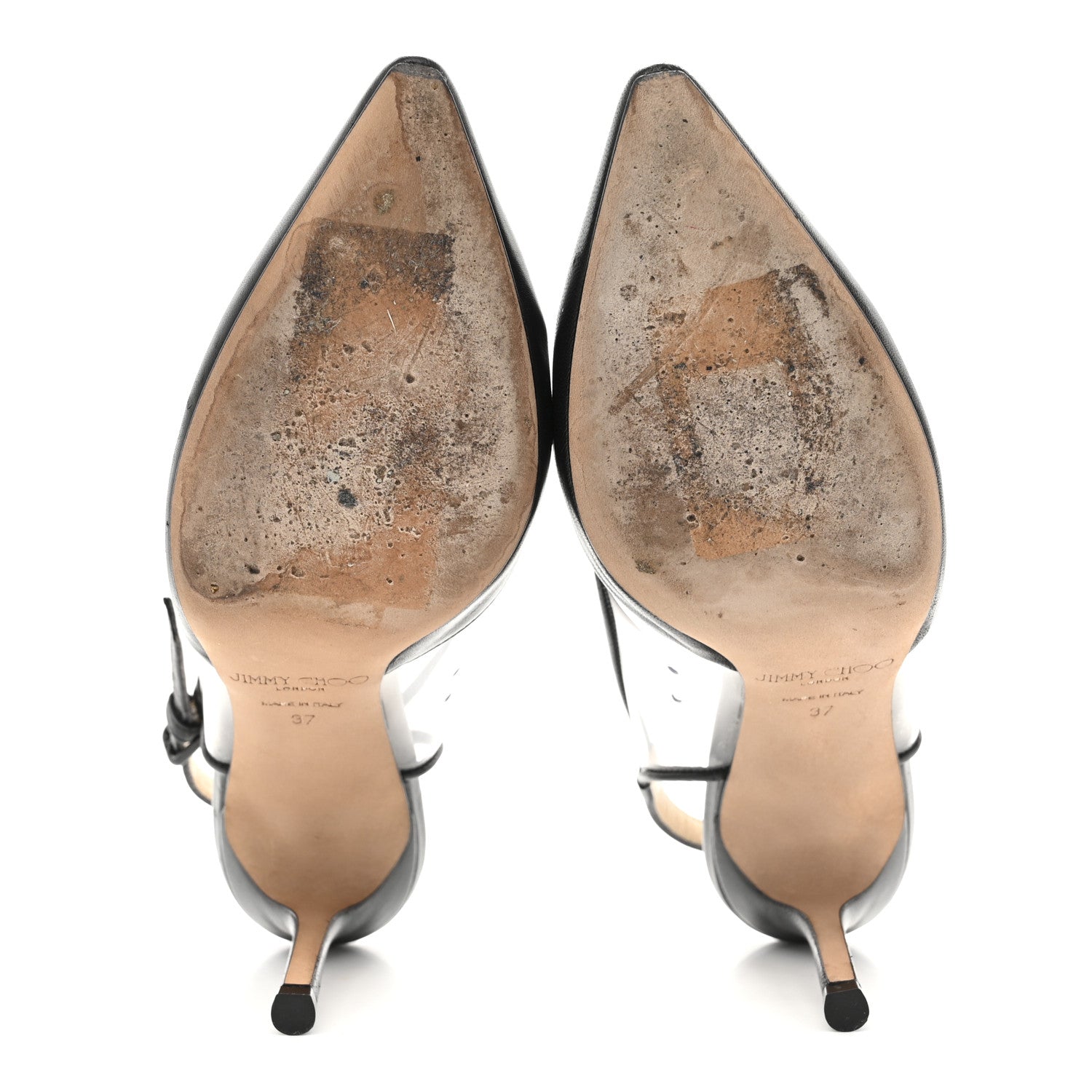 Jimmy Choo Kid PVC Erin 85 Pumps 37 Black 6 of 8