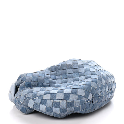 Bottega Veneta Nappa Denim Effect Intrecciato Teen Jodie Hobo Denim 4 of 10