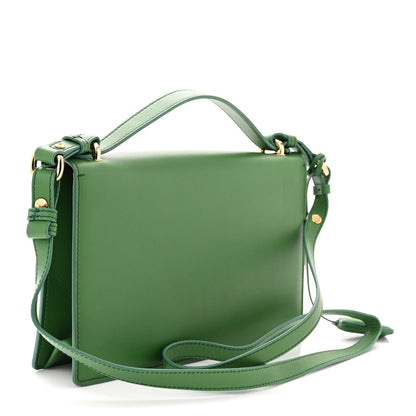 Salvatore Ferragamo Smooth Calfskin Aileen Gancio Lock Shoulder Bag Amazzonia 3 of 10