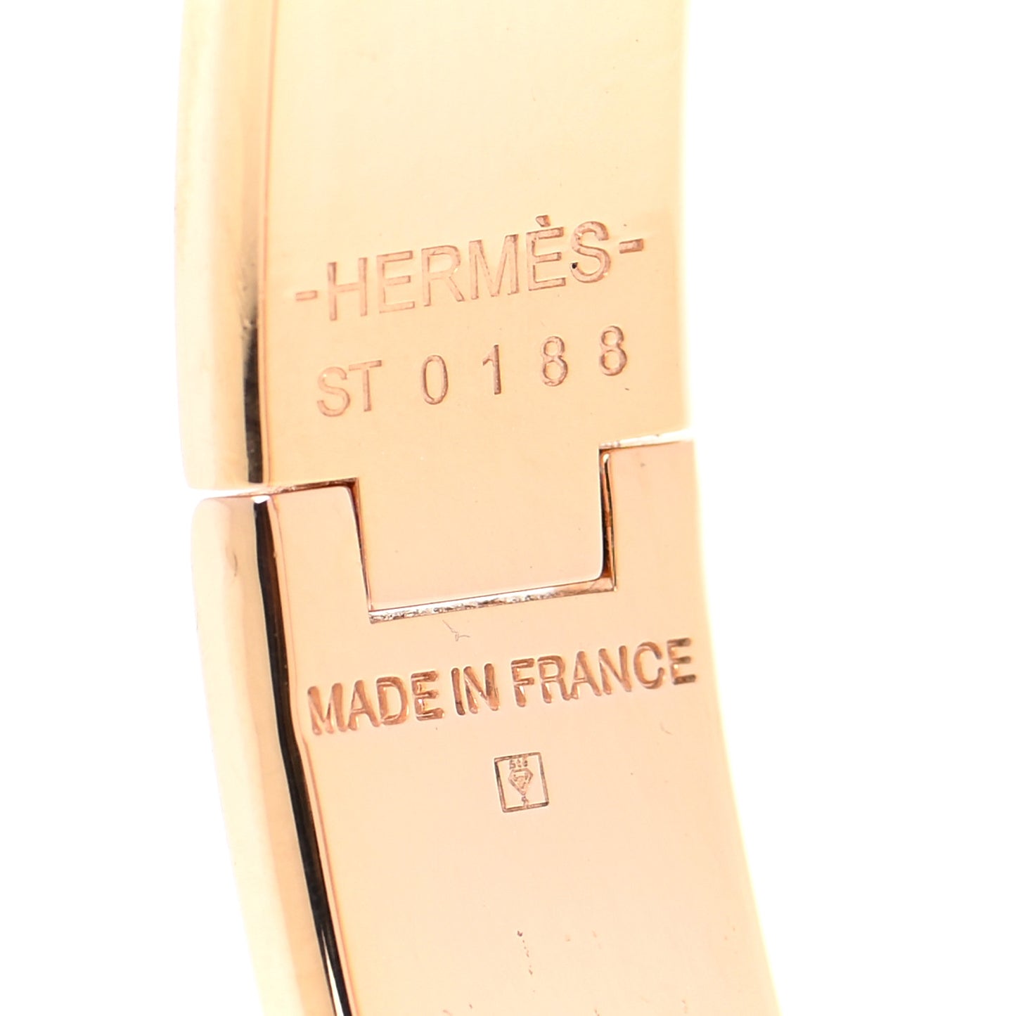 Enamel Narrow Clic Clac H Bracelet PM Black