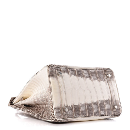 Hermes Matte Niloticus Crocodile Himalaya Birkin 30 Blanc 9 of 56