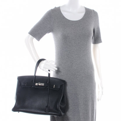Hermes Taurillon Clemence Birkin 35 Black 2 of 10