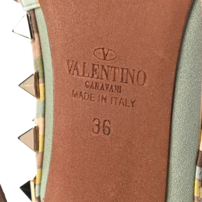 Valentino Garavani Nappa Native Couture 1975 Rockstud Ankle Strap Pumps 36 Multicolor 6 of 8