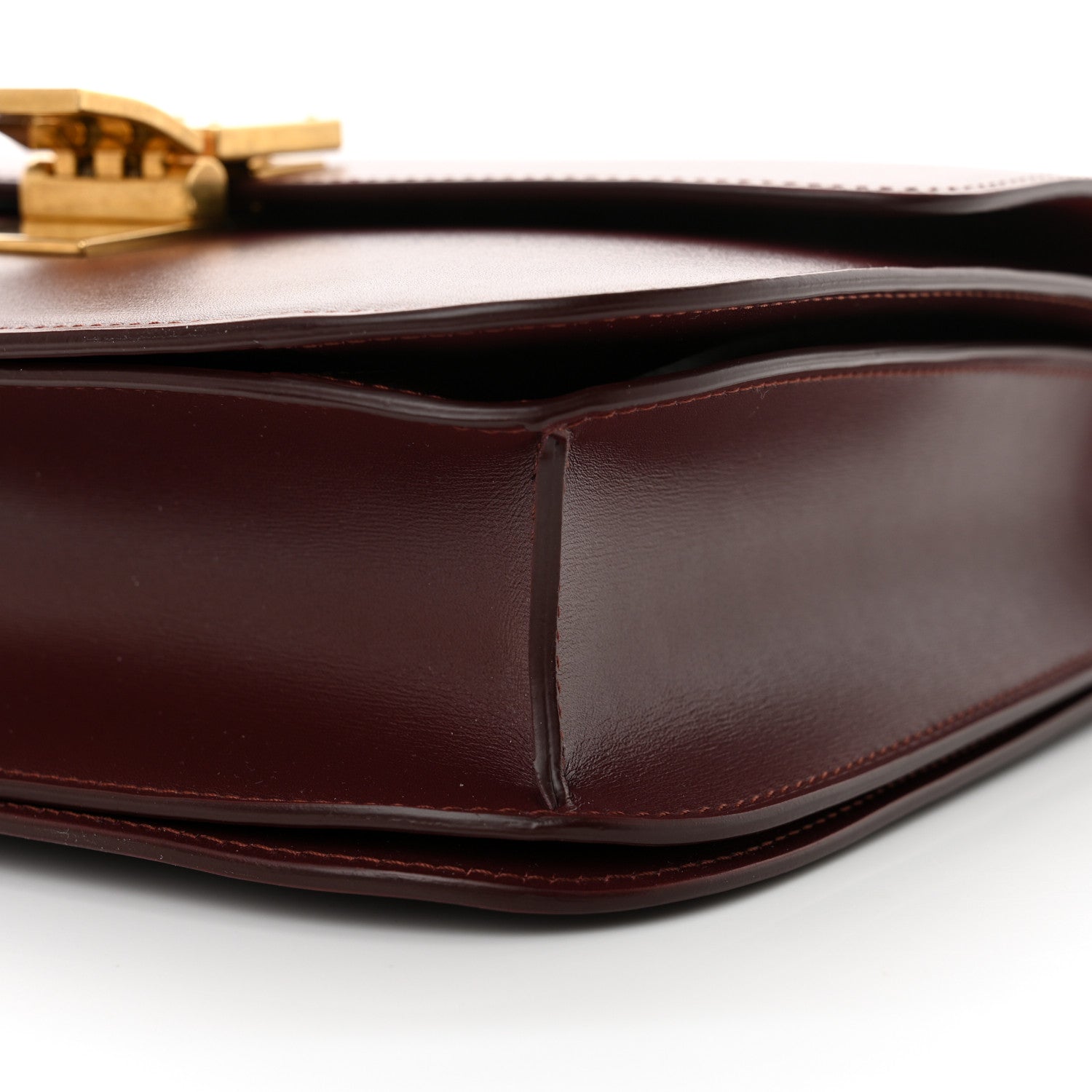 Celine Box Calfskin Medium Classic Box Flap Bag Burgundy 10 of 12