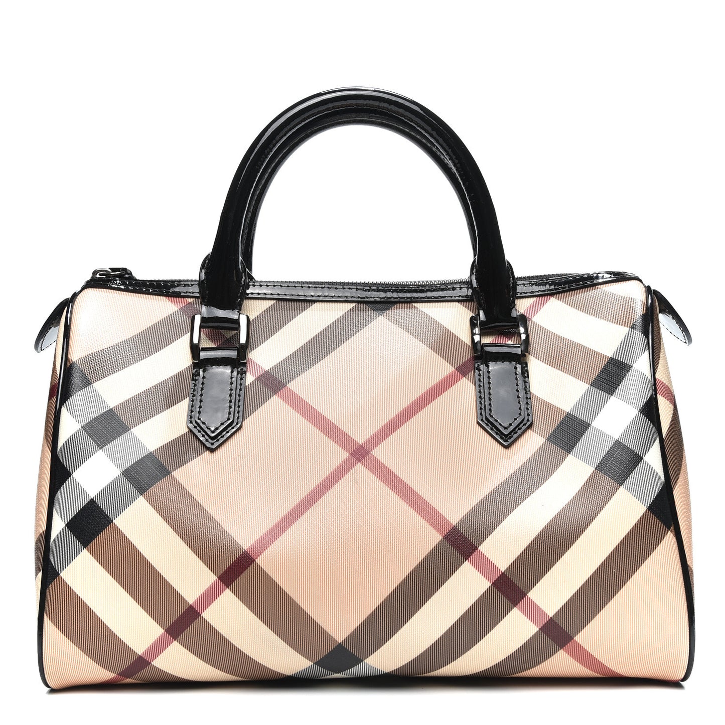Supernova Check Small Chester Bowling Bag Black
