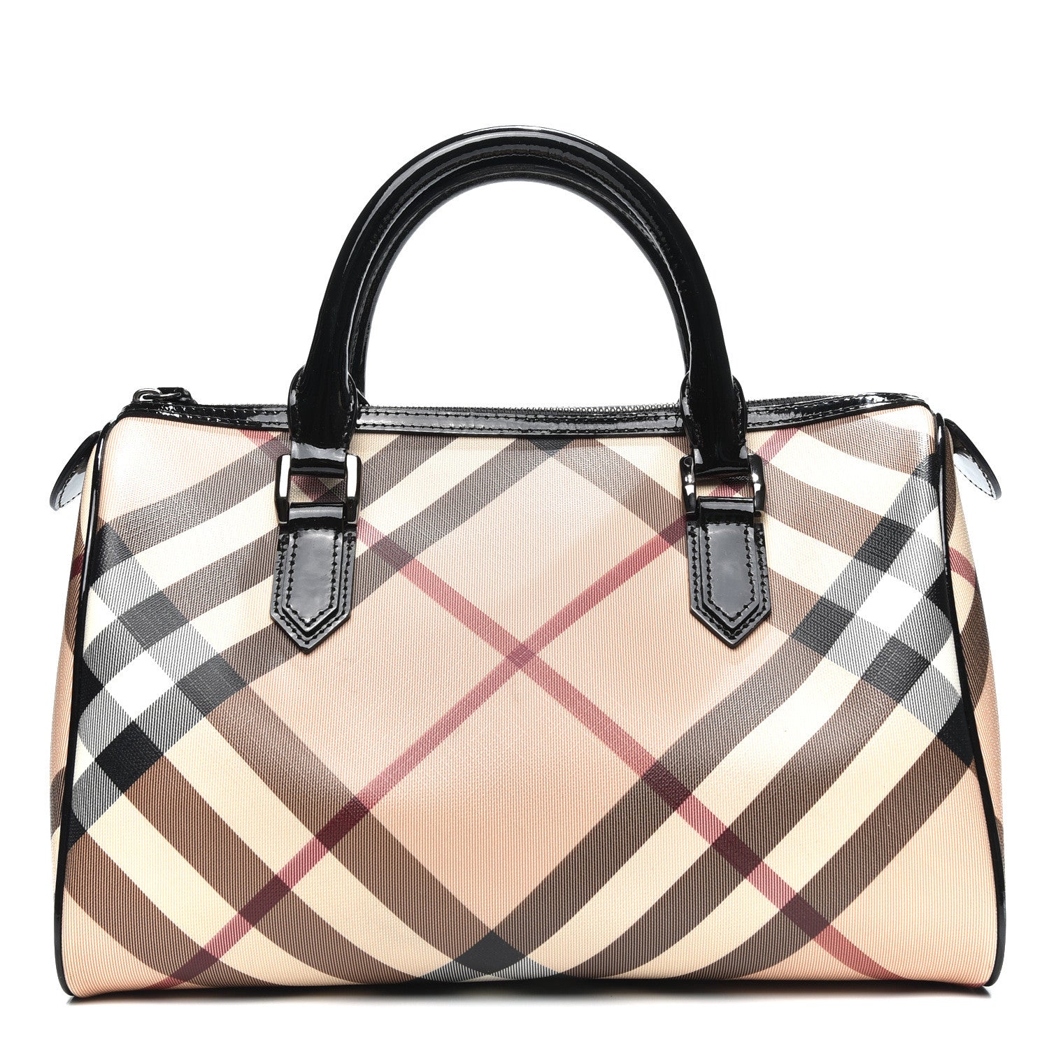 Burberry Supernova Check Small Chester Bowling Bag Black 1 of 12
