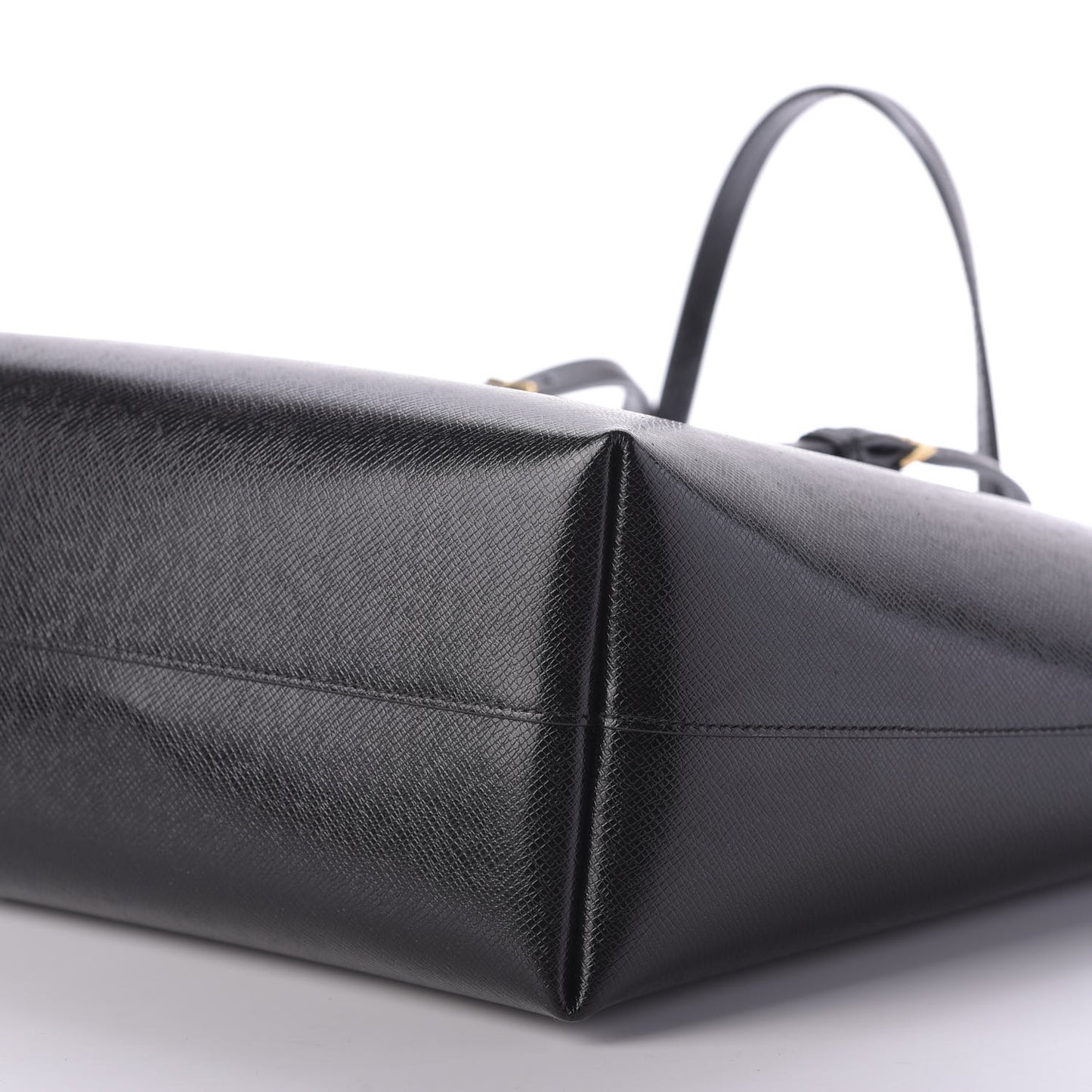 Calfskin Large Shopping Tote Black