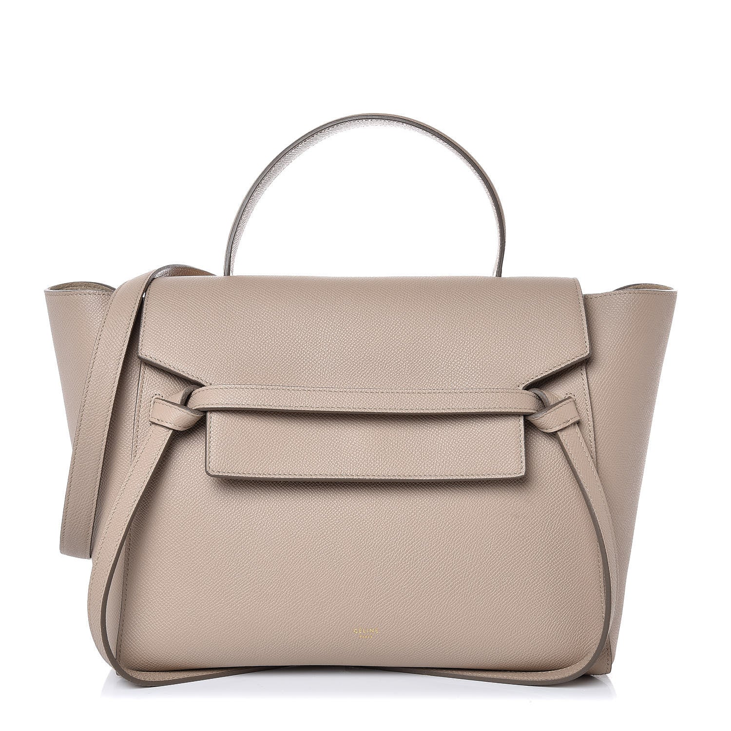Celine Drummed Calfskin Mini Belt Bag Light Taupe 1 of 7