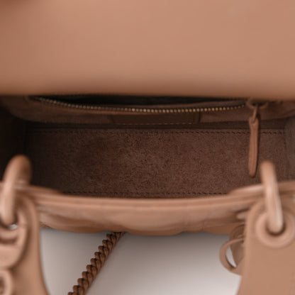 Christian Dior Ultra Matte Calfskin Cannage Mini Lady Dior Light Beige 5 of 10