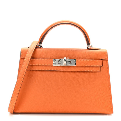 Hermes Epsom Mini Kelly Sellier 20 Orange 1 of 10