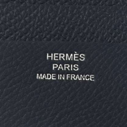 Hermes Epsom MC2 Euclide Card Holder Case Black Bleu Indigo 6 of 15
