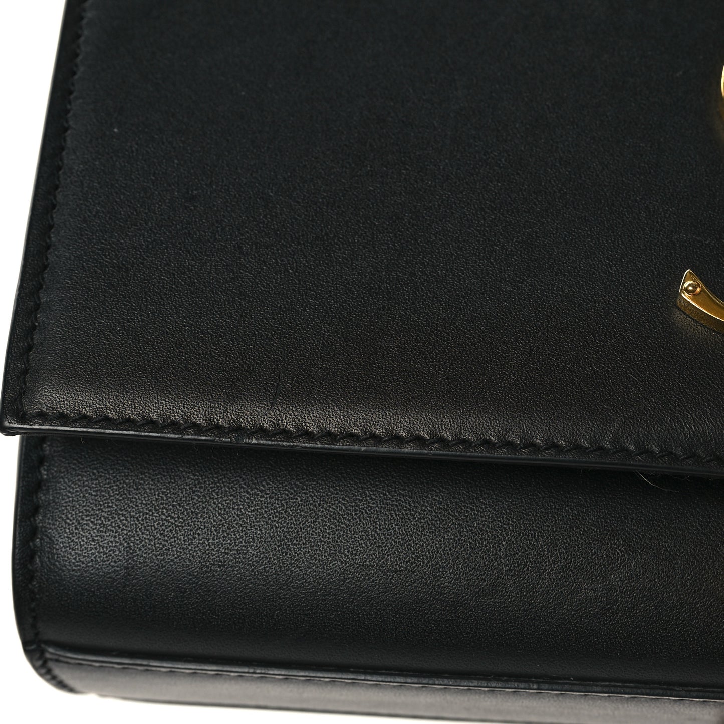 Calfskin Small Classic Monogram Kate Tassel Satchel Black