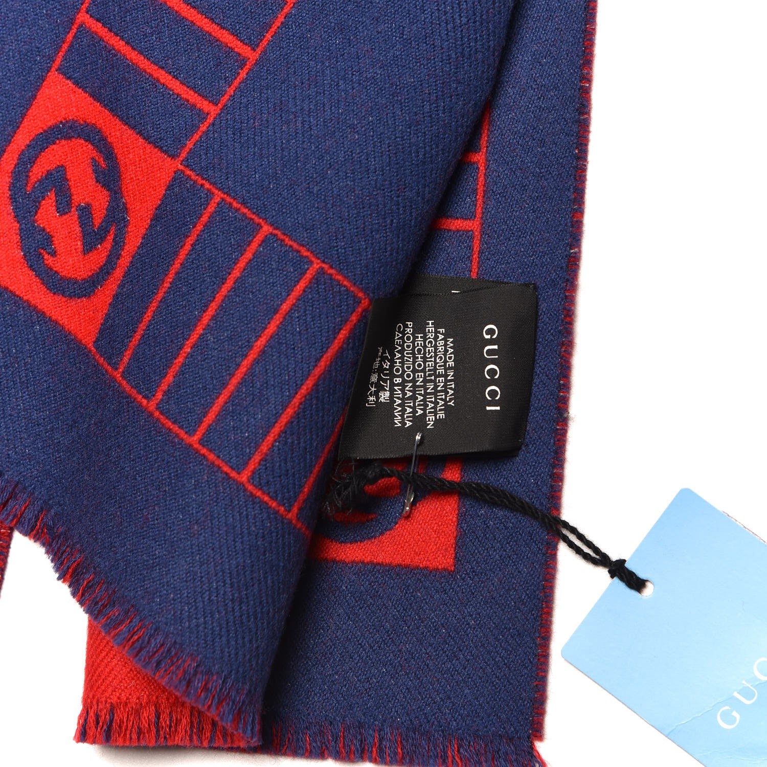 Gucci X MLB Wool Detroit Tigers Patch Crew Scarf Fiamma 7 of 7