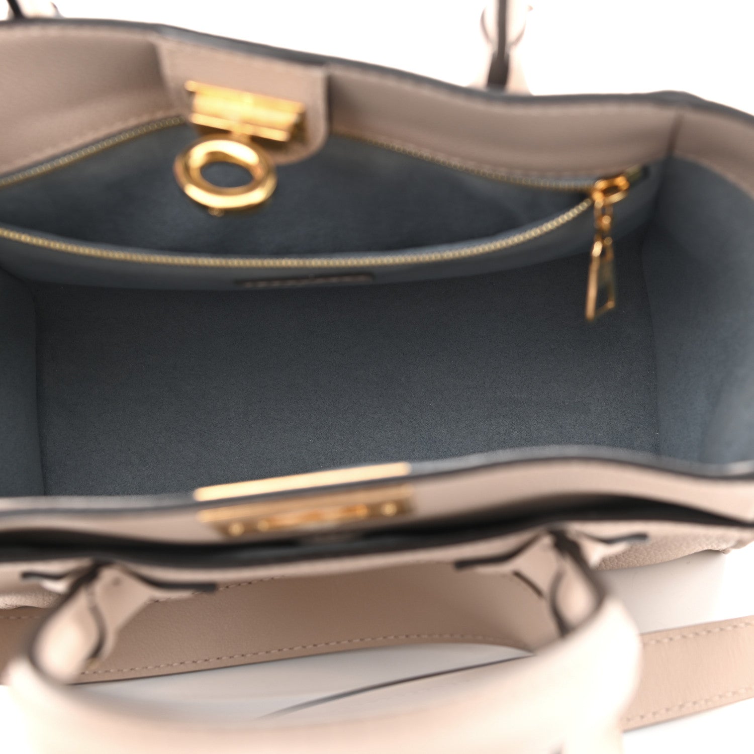 Louis Vuitton Calfskin Monogram On My Side PM Greige 5 of 9