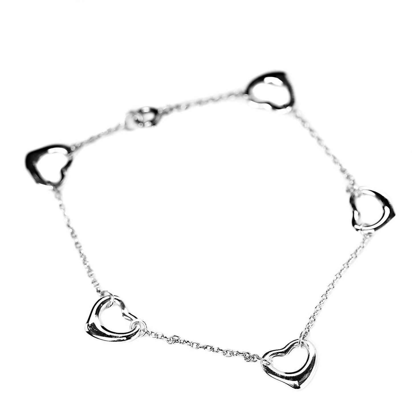 Sterling Silver Elsa Peretti Open Heart Bracelet