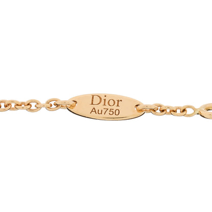 Christian Dior 18K Yellow Gold Diamond Black Onyx Mother of Pearl Rose Celeste Bracelet 4 of 4