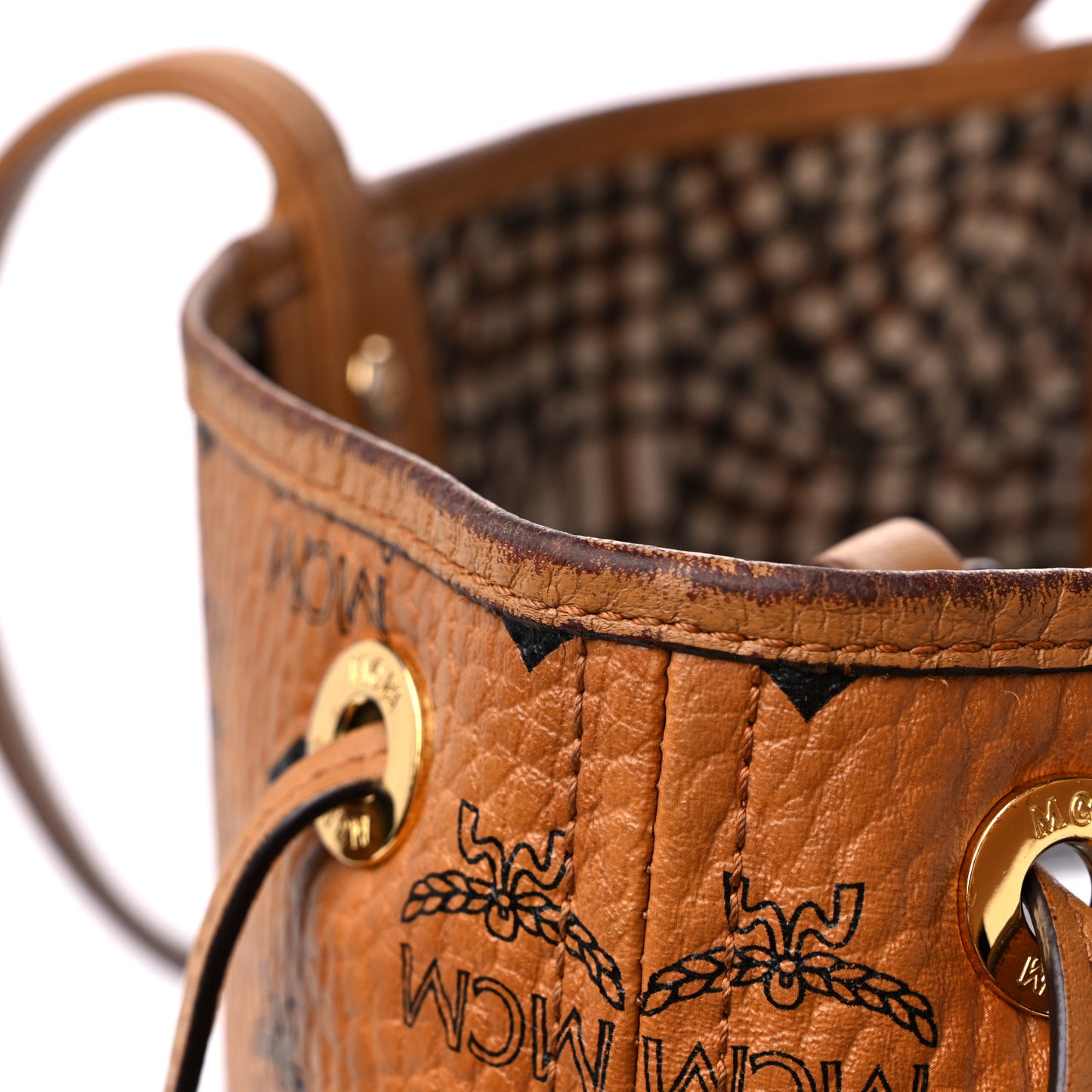 Visetos Medium Liz Reversible Shopper Tote Cognac
