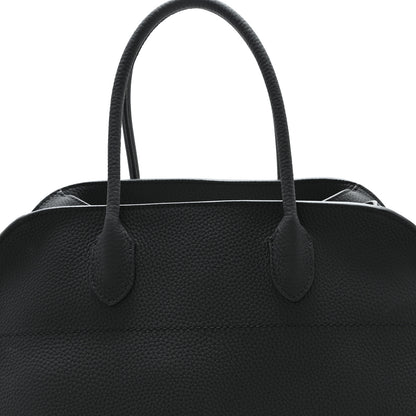 The Row Matte Grained Calfskin Soft Margaux 15 Black 7 of 9