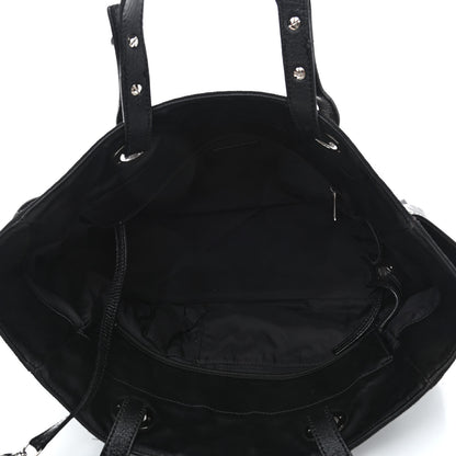 Chanel Coated Canvas Quilted Large Paris Biarritz Tote Black 4 of 4