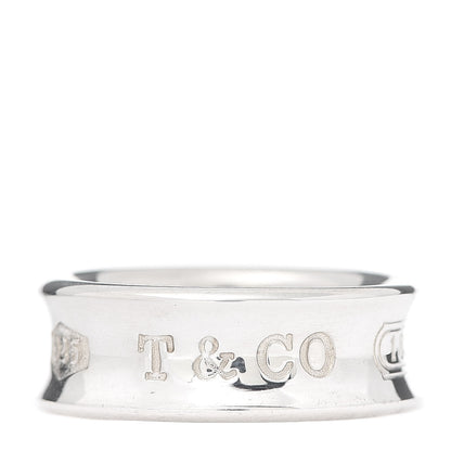 Tiffany Sterling Silver 1837 Band Ring 49 5 1 of 5