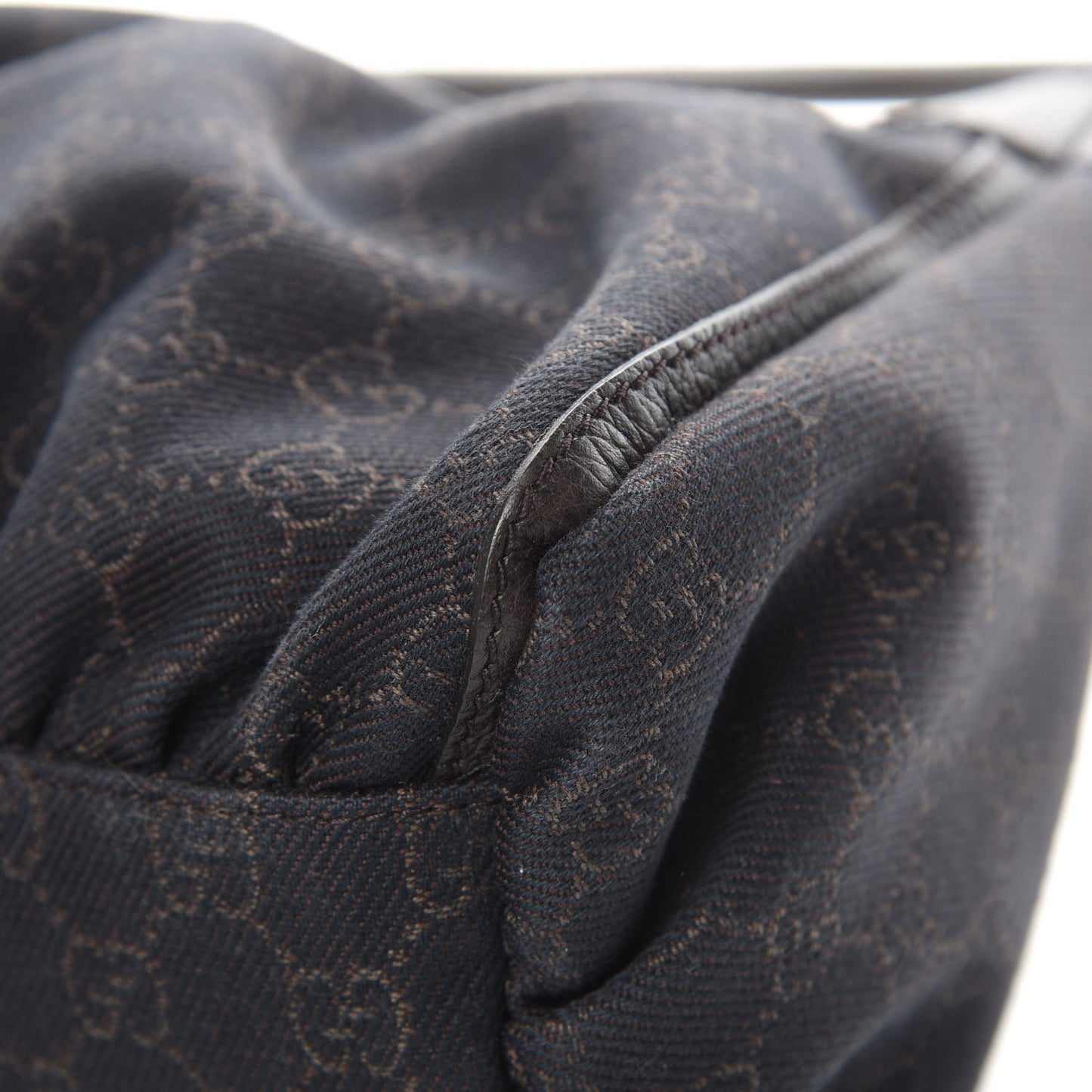 Monogram D Ring Hobo Dark Brown