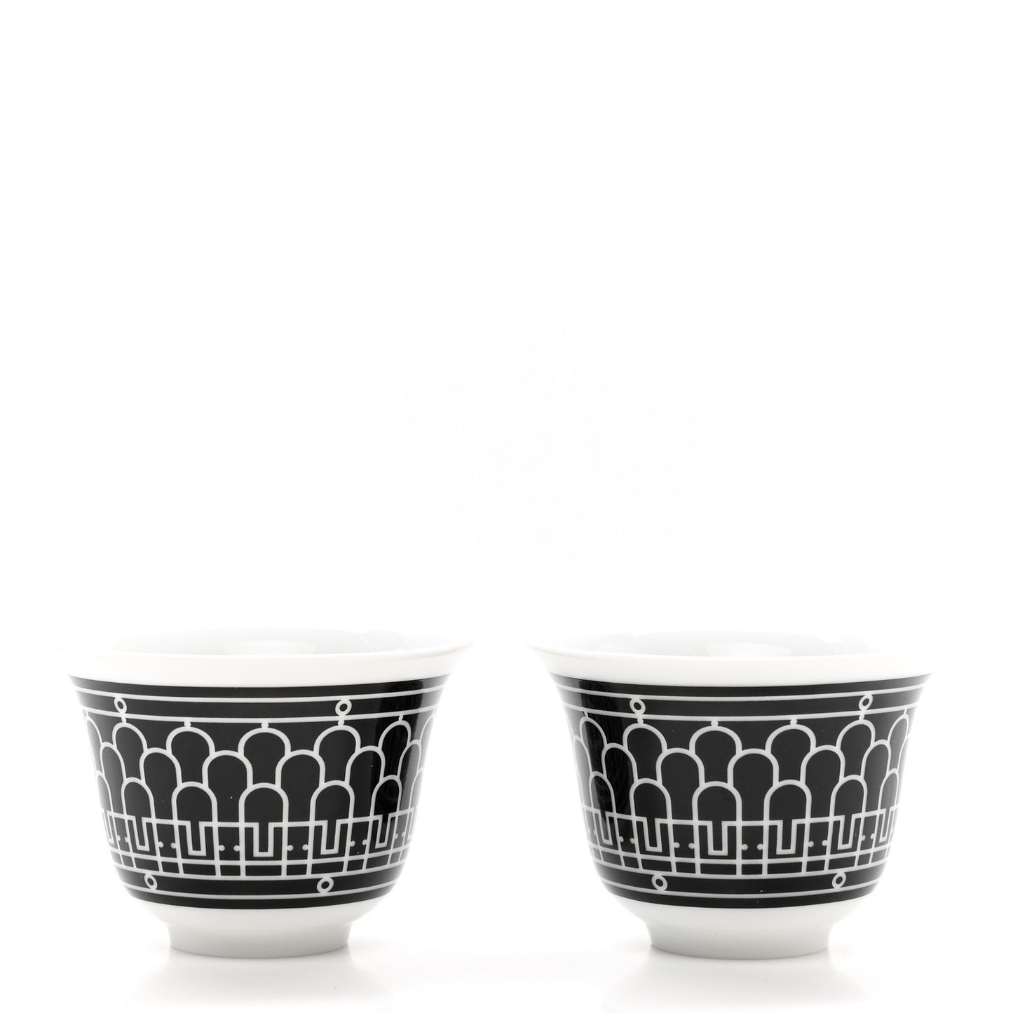 Porcelain H Deco Mini Cup Set Of 2