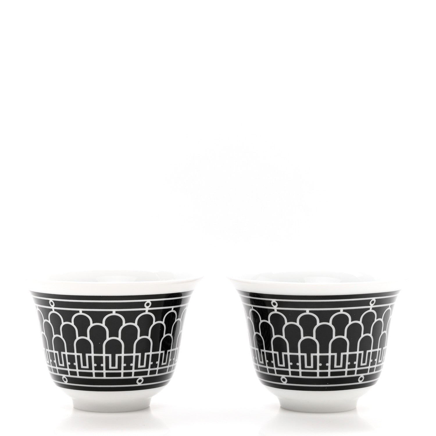Hermes Porcelain H Deco Mini Cup Set Of 2 2 of 6