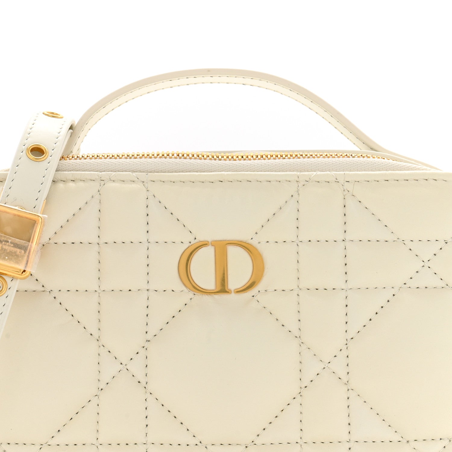 Christian Dior Calfskin Macrocannage Caro Box Bag Latte 8 of 12