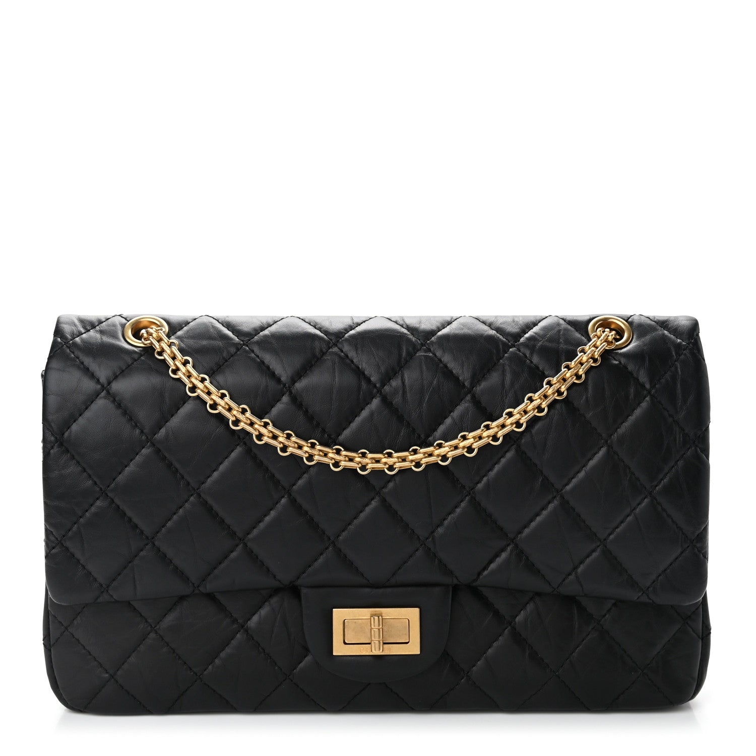 Chanel Aged Calfskin Quilted 2.55 Reissue 227 Flap Black 1 of 11