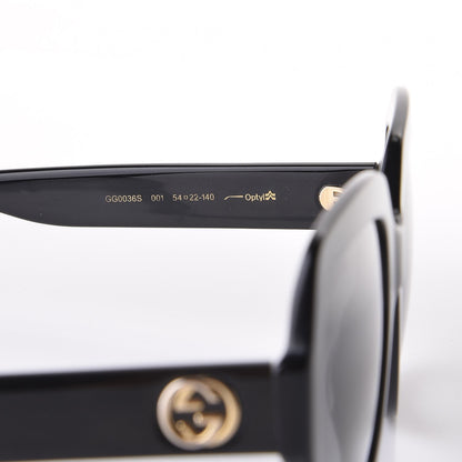 Gucci Oversize Square GG 0036S Sunglasses Black 7 of 8