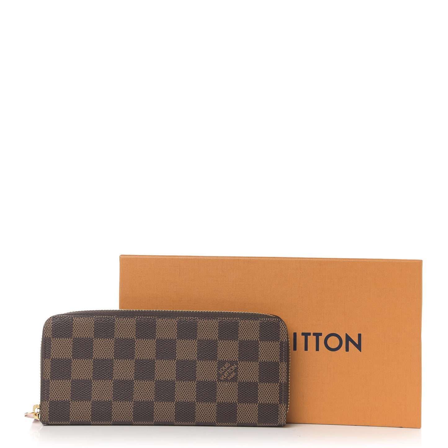 Damier Ebene Clemence Wallet Rose Ballerine