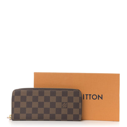 Louis Vuitton Damier Ebene Clemence Wallet Rose Ballerine 7 of 7