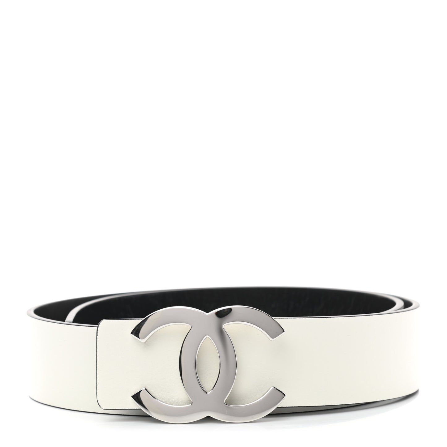 Calfskin CC Reversible Belt 80 32 White Black