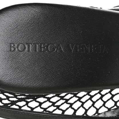 Bottega Veneta Mesh Nappa Chunky Chain Sandals 38 Black 6 of 7