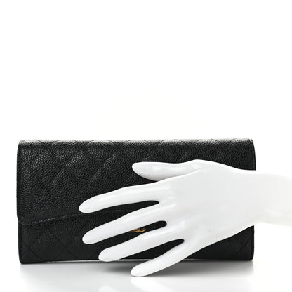 Chanel Caviar Quilted Travel Wallet Black 2 of 9