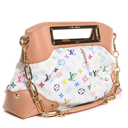 Louis Vuitton Monogram Multicolor Judy GM White 3 of 7