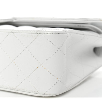 Chanel Caviar Quilted Medium Double Flap White 10 of 14