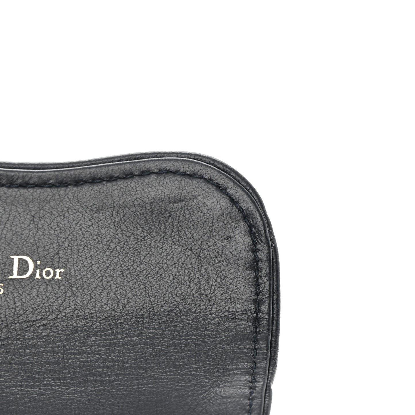 Oblique Saddle Card Holder Blue