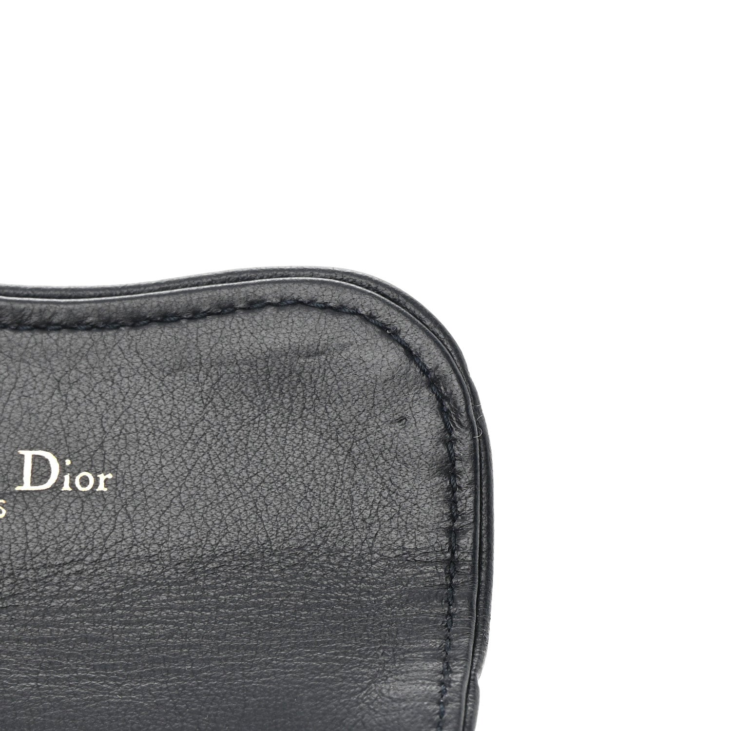 Christian Dior Oblique Saddle Card Holder Blue 8 of 9