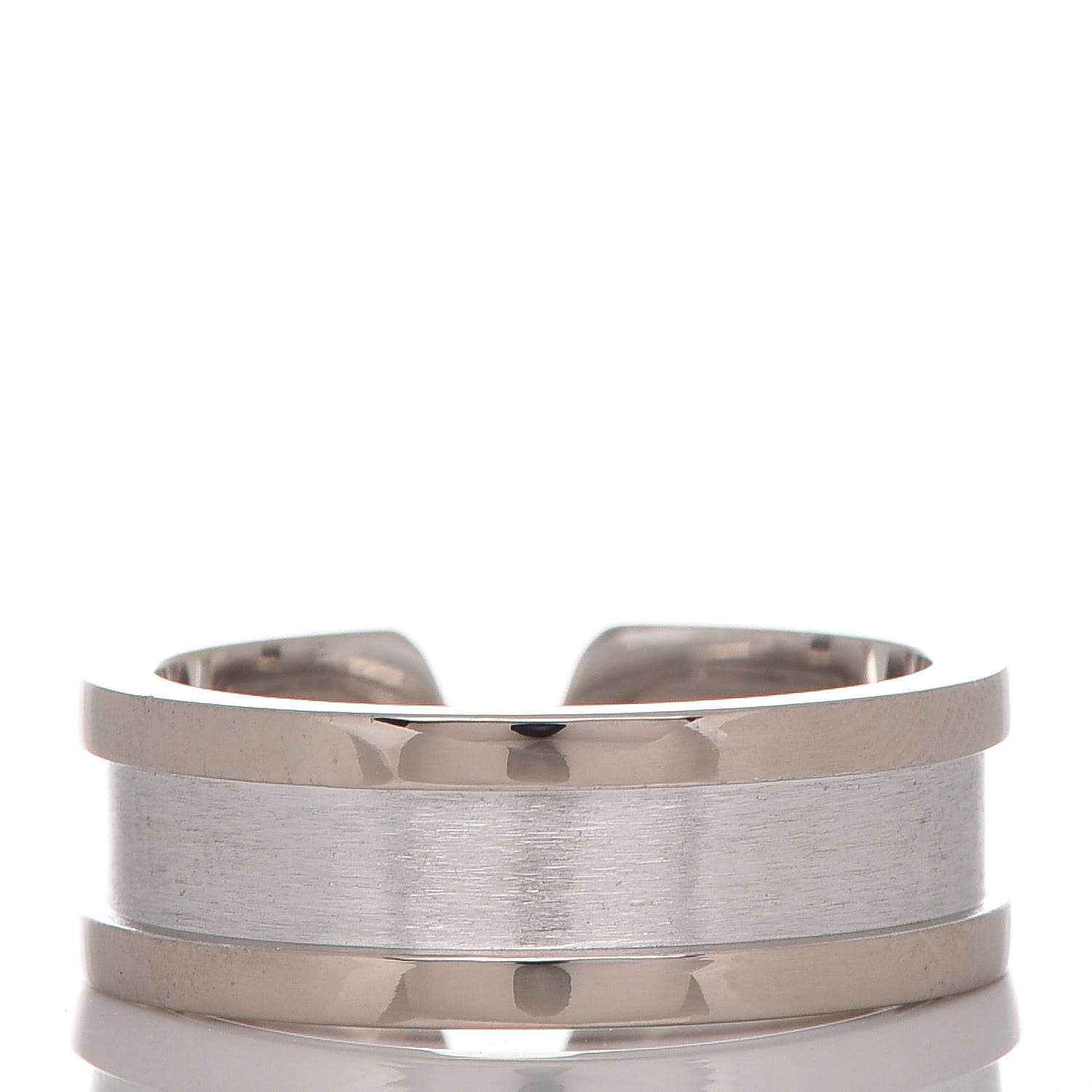 Cartier 18K White Gold 7mm C De Ring 50 5.25 3 of 6