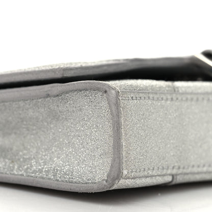 Balenciaga Sparkling Fabric XS Hourglass Wallet On Chain Silver 7 of 10