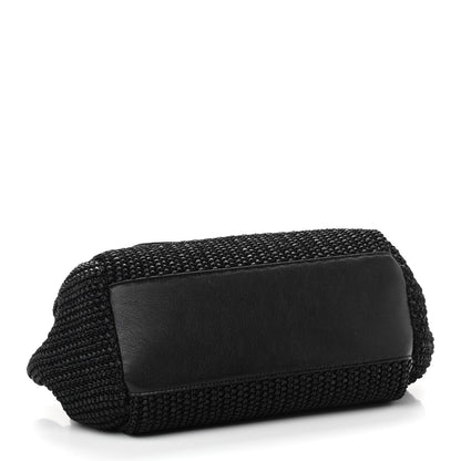 Saint Laurent Raffia Calfskin Small Nolita Shoulder Bag Black 4 of 10