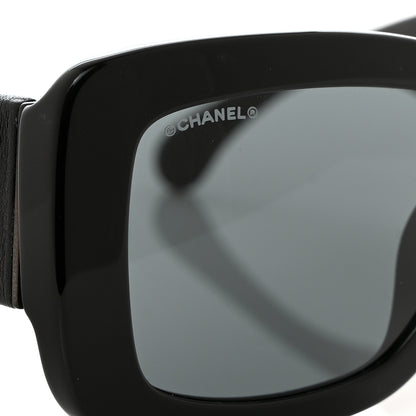 Chanel Acetate Calfskin Polarized Square Sunglasses 5473-Q-A Black 7 of 7
